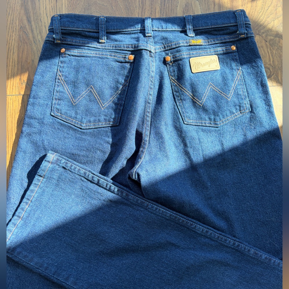 Wrangler Men’s Straight Cowboy Cut Jeans Darkwash Denim